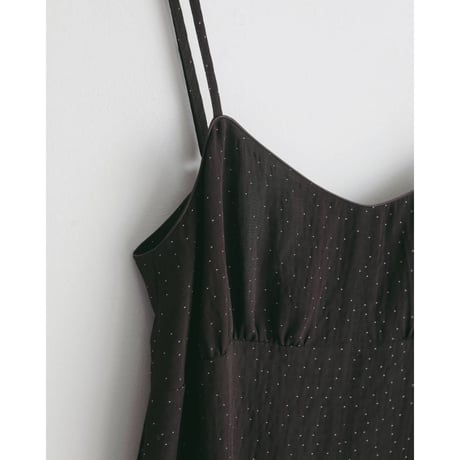 【anuke】Dotjacquard Camisole Tops　※納期4月中旬～5月中旬