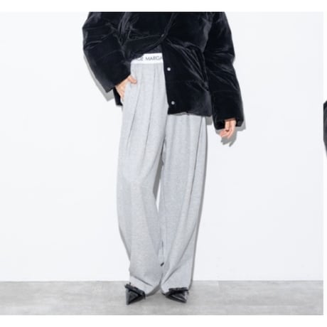 【MARGAUX VINTAGE】ロゴウエストタックパンツ