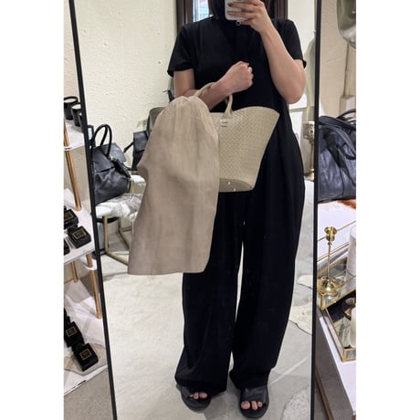 【M.U.L.】BASKET TOTE S leather stole MUL232 ※納期27.3月～8月