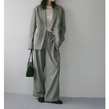 【anuke】Twill Tuck Widepants
