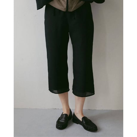 【anuke】Tweed Mesh Capripants　※納期3月下旬～4月下旬