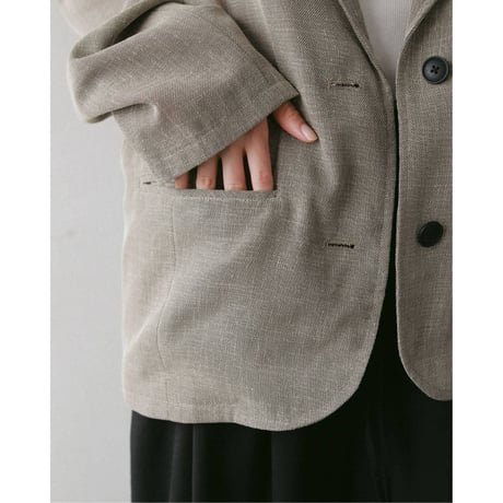【anuke】Tweed Mesh Jacket　※納期3月上旬～4月上旬