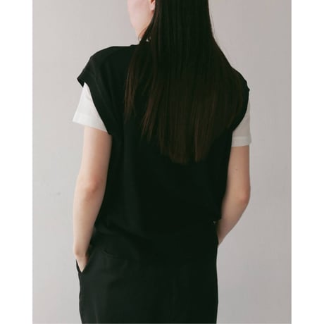 【anuke】Vneck Botton Vest　※納期4月中旬～5月中旬