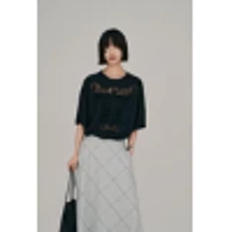【Hella】embroidery over tee　※納期5月下旬～6月下旬