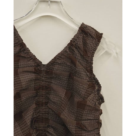 【TODAYFUL】Sheer Gather Tanktop　※納期5月上旬～6月上旬