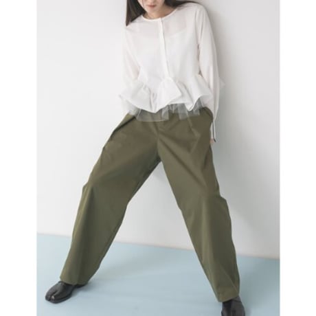 【Mewl】TULLE PEPLUM BL