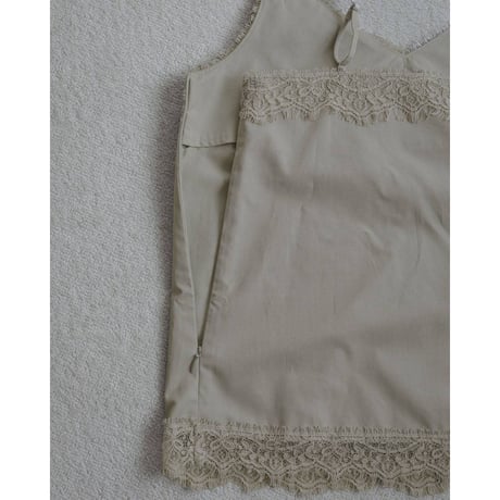 【anuke】Twill Lace Camisole　※納期3月下旬～4月下旬