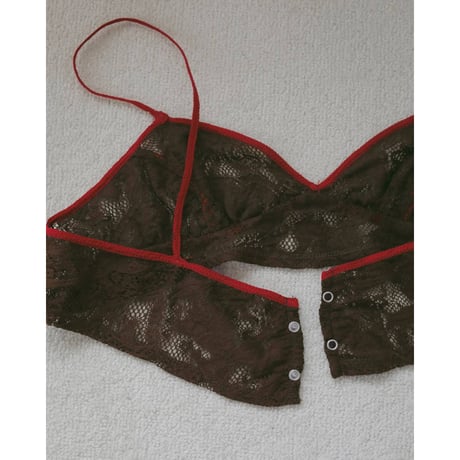 【anuke】Piping Lace Bratop　※納期5月中旬〜6月中旬