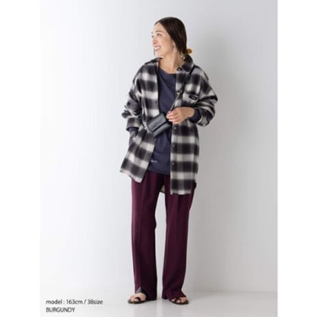 【YENN】SIDE SLIT SLACKS
