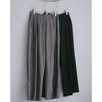 【anuke】Woolchambray Tuck Pants　※納期4月中旬〜5月中旬