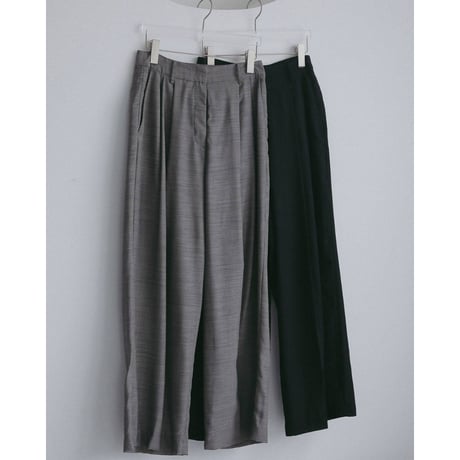 【anuke】Woolchambray Tuck Pants　※納期4月中旬〜5月中旬