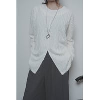 【CYAN TOKYO】シャギージャガードレイヤーTOPS