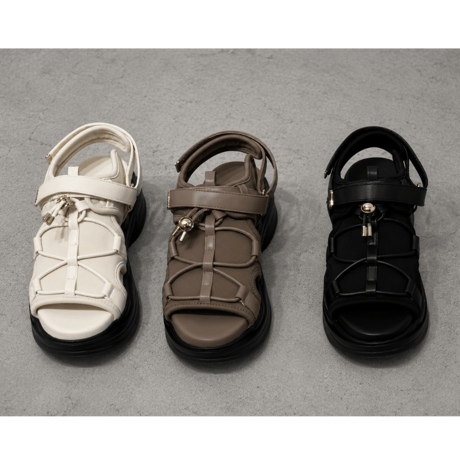 【ATELIER BRUGGE】Coverd shoelaces sandals　※納期2月下旬～3月下旬