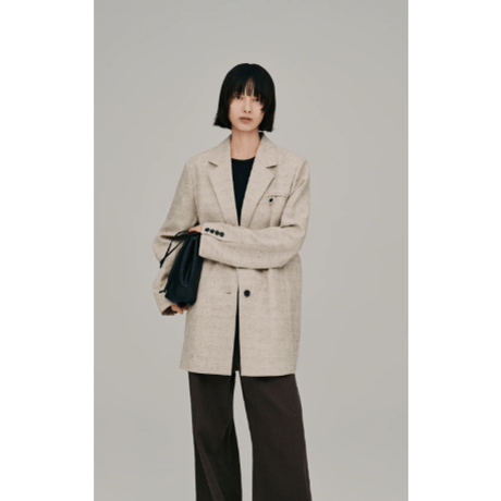 【Hella】tweed tailored jacket　※納期2月下旬～3月下旬