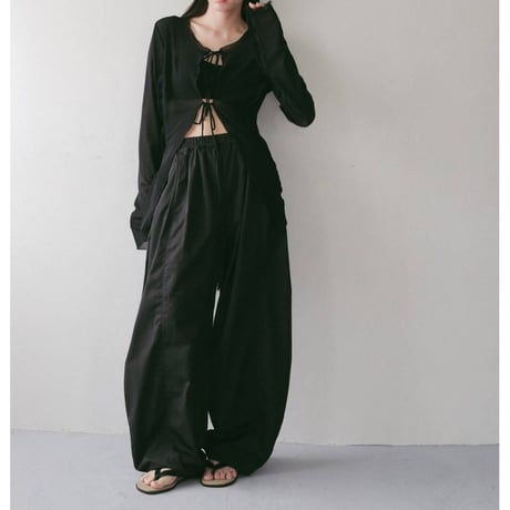 【anuke】Sheer Tulle Cardigan　※納期4月中旬〜5月中旬