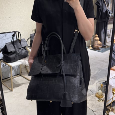 【M.U.L.】OVER FLAP 2WAY TOTE S MUL209-291B ※納期27.3月～8月
