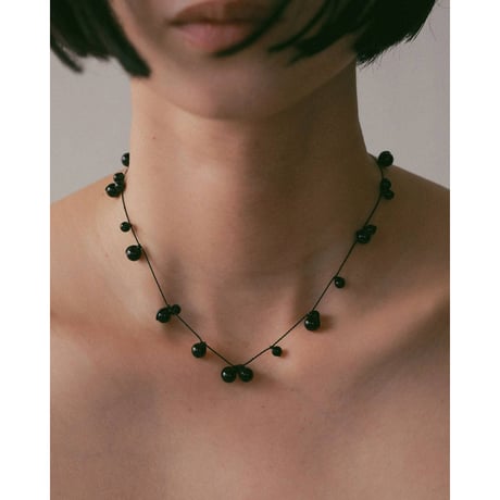 【anuke】Stone Silkcord Necklace　※納期3月上旬～4月上旬