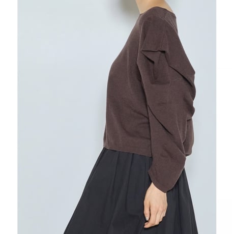 【CHIGNON】ﾀｯｸﾄﾞﾚｰﾌﾟｽﾘｰﾌﾞﾆｯﾄ