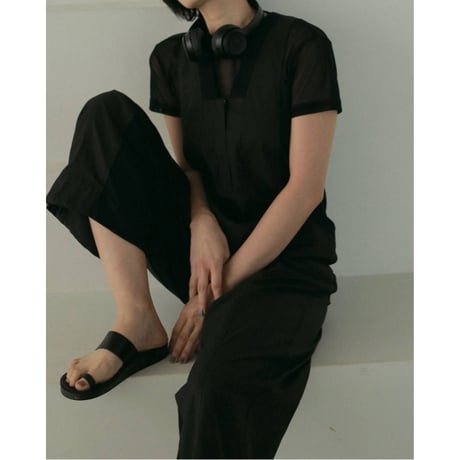 【anuke】Sheer Tulle T-shirts　※納期4月下旬～5月下旬