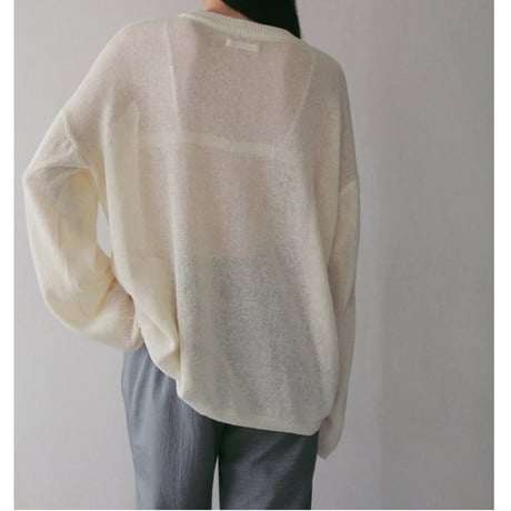 【anuke】Cottonlinen Loose Knit　※納期3月上旬～4月上旬