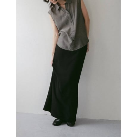 【anuke】Woolchambray Sleeveless Shirts　※納期4月中旬〜5月中旬