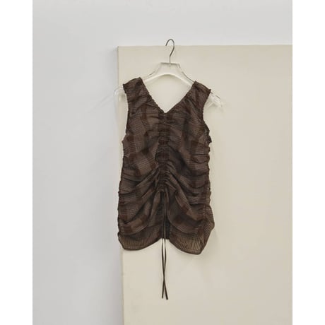 【TODAYFUL】Sheer Gather Tanktop　※納期5月上旬～6月上旬