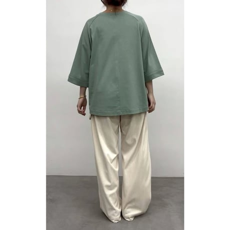 【CLOCHE】6分袖ロゴTee