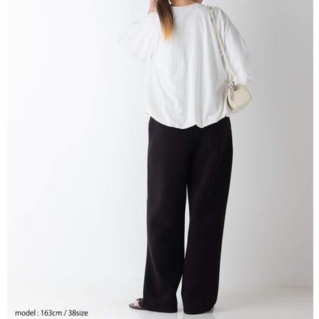 【YENN】SPONDISH TUCK PT　※納期1月中旬～2月中旬