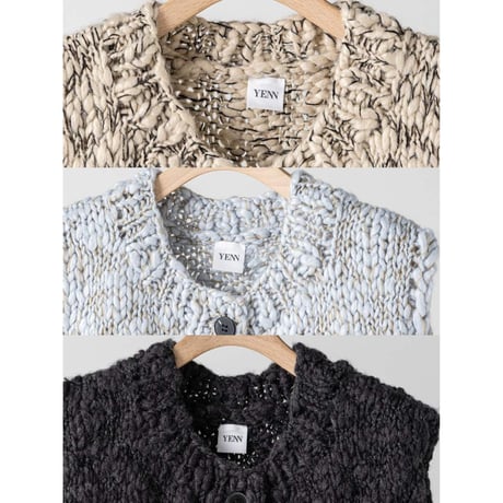 【YENN】HAND SLUB MIX VEST