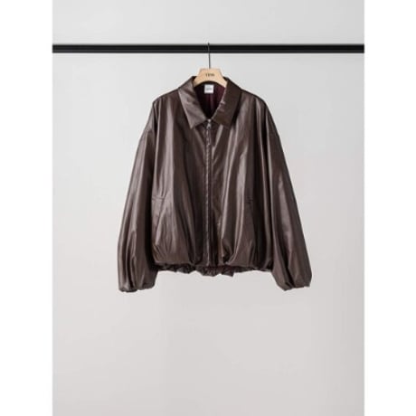 【YENN】LEATHER LIKE BLOUSON