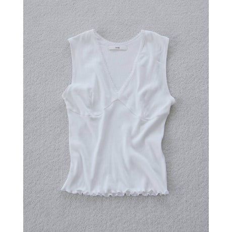 【anuke】Vintage Patternmesh Tanktop　※納期4月下旬～5月下旬