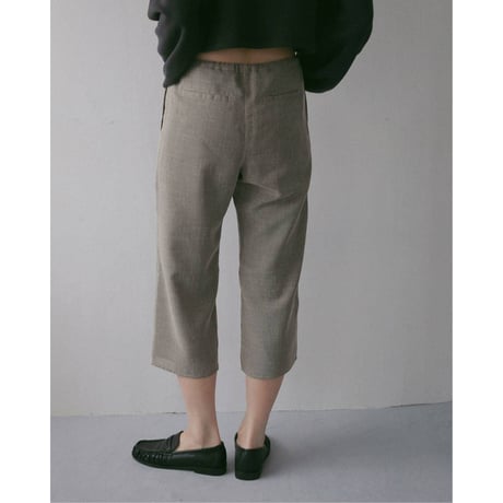 【anuke】Tweed Mesh Capripants　※納期3月下旬～4月下旬