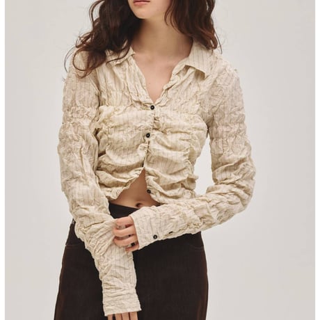 【TODAYFUL】Shirring Compact Shirts　※納期3月下旬～4月下旬