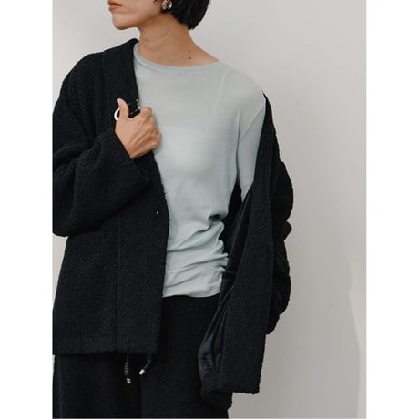 【YENN】SHEER COTTON LONG T