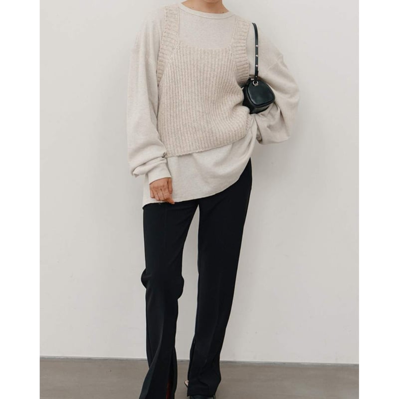 YENN】CHUNKY KNIT VEST | selectshop kusukusu