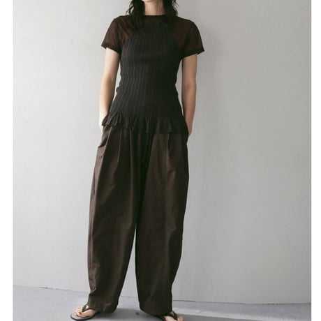 【anuke】Sheer Tulle T-shirts　※納期4月下旬～5月下旬