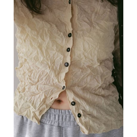 【anuke】Washer Knit Cardigan