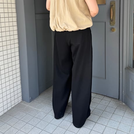 【kusukusu select】ダブルコードスウェットワイドパンツ　77638