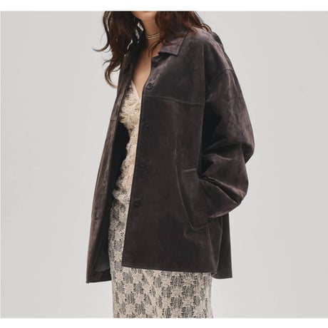 【TODAYFUL】Suede Soutiencollar Jacket　※納期2月上旬～3月上旬