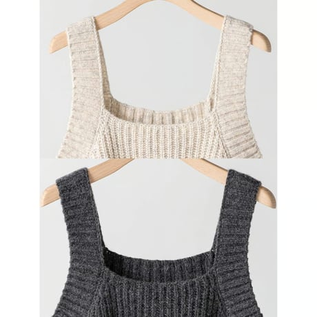 【YENN】CHUNKY KNIT VEST