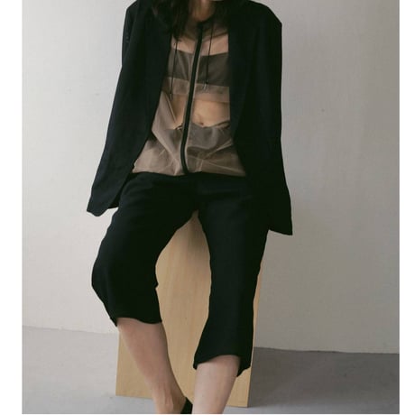 【anuke】Tweed Mesh Jacket　※納期3月上旬～4月上旬