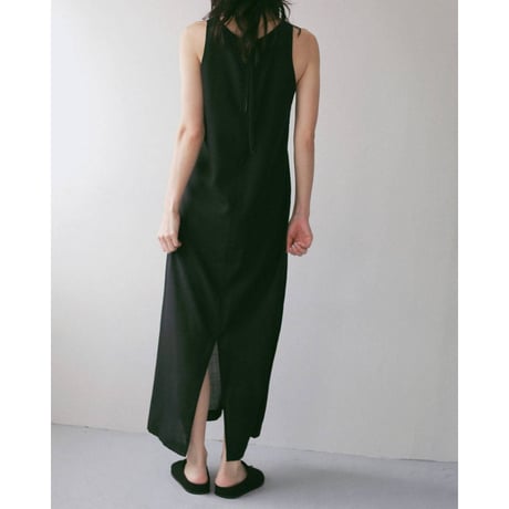 【anuke】Woolchambray Sleeveless Onepiece　※納期4月中旬～5月中旬