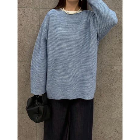 【ROSSIE】ガーター編みニットプルオーバー