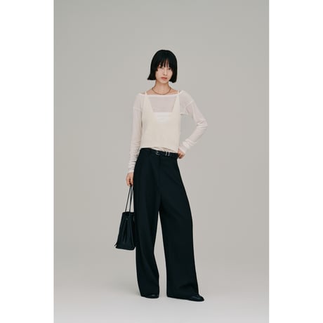 【Hella】ramie knit bustier　※納期4月下旬～5月下旬