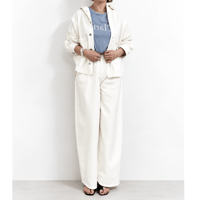 【cafune】soft denim tuck pants