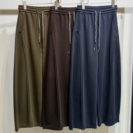 【kusukusu select】ダブルコードスウェットワイドパンツ　77638