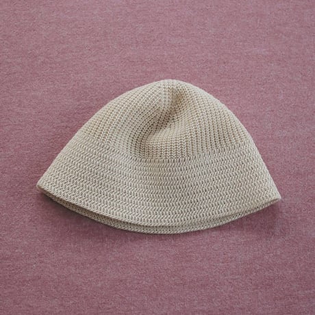 【anuke】Linenknit Bucket Hat　※納期4月中旬～5月中旬