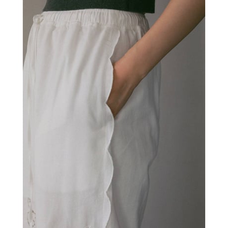 【anuke】Cutwork Lace Pants　※納期3月上旬〜4月上旬