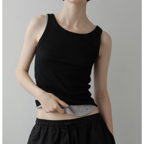 【anuke】Wool Rib Tanktop　※納期4月下旬～5月下旬