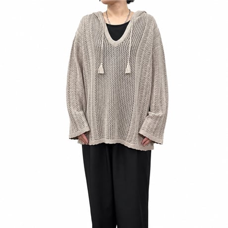 【siro de labonte】lace mesh knit foody